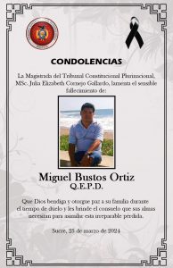 Lee más sobre el artículo CONDOLENCIAS