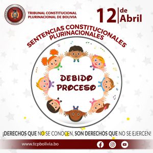 Lee más sobre el artículo “DÍA DE LA NIÑA Y EL NIÑO BOLIVIANO”, SENTENCIAS CONSTITUCIONALES PLURINACIONALES