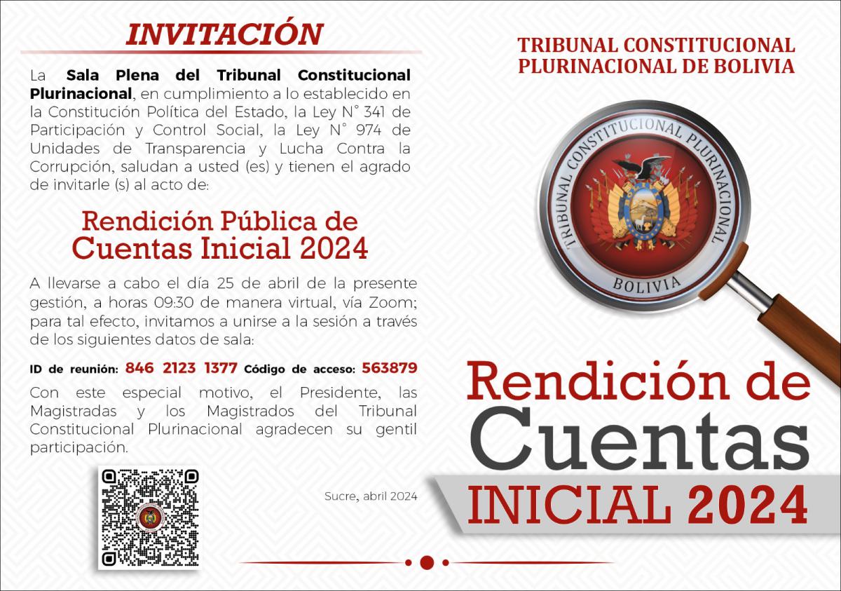 En este momento estás viendo RENDICIÓN PÚBLICA DE CUENTAS INICIAL 2024