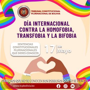 Lee más sobre el artículo DÍA INTERNACIONAL CONTRA LA HOMOFOBIA, TRANSFOBIA Y LA BIFOBIA