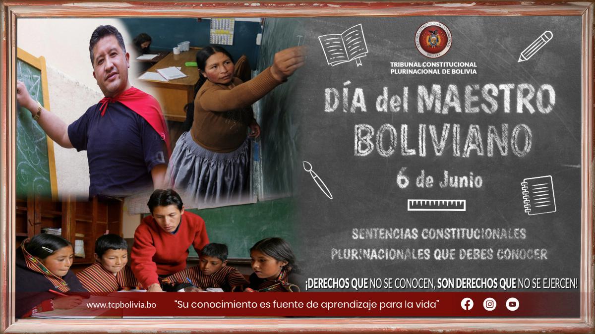En este momento estás viendo DÍA DEL MAESTRO BOLIVIANO
