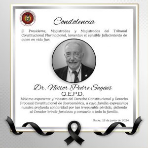 Lee más sobre el artículo SENTIDA CONDOLENCIA