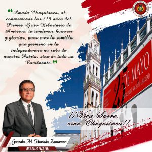 Lee más sobre el artículo SALUTACIÓN DEL MAGISTRADO GONZALO MIGUEL HURTADO ZAMORANO