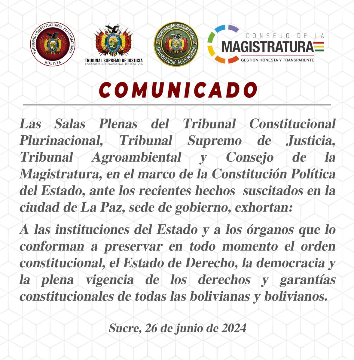 En este momento estás viendo COMUNICADO