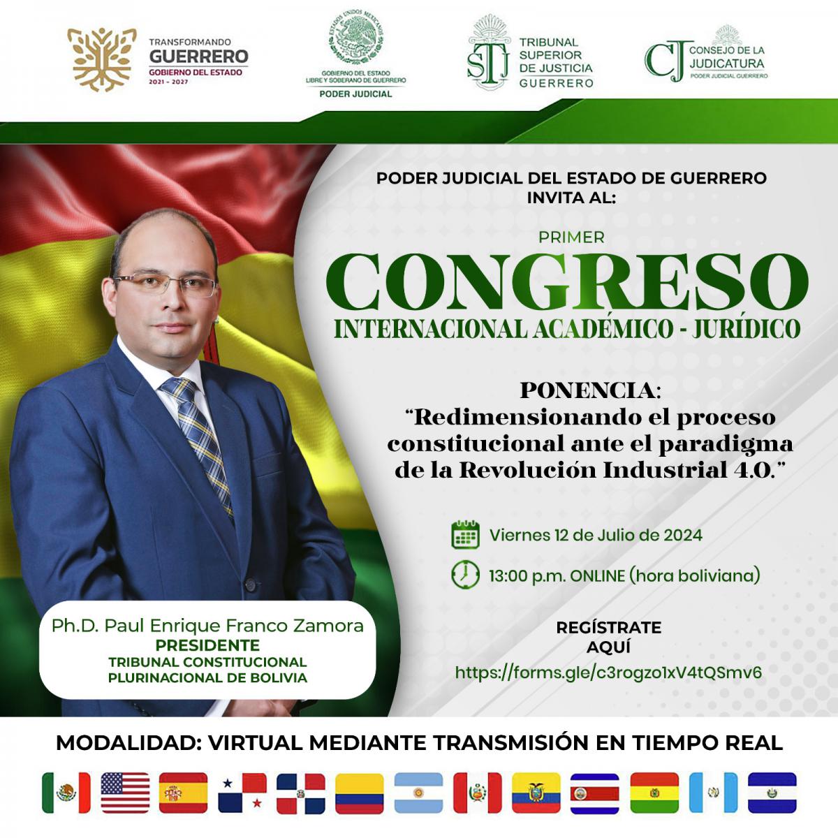 En este momento estás viendo PRESIDENTE DEL TCP ANALIZÓ EL IMPACTO DE LA REVOLUCIÓN INDUSTRIAL 4.0 EN EL DERECHO CONSTITUCIONAL, DURANTE EL PRIMER CONGRESO INTERNACIONAL DEL PODER JUDICIAL DEL ESTADO DE GUERRERO-MÉXICO