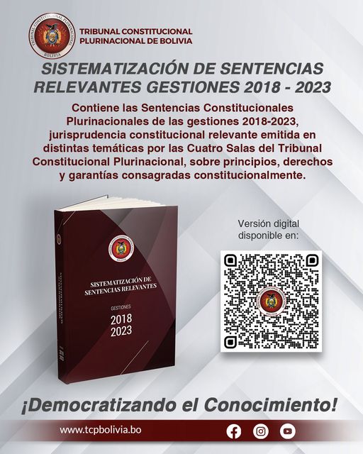 En este momento estás viendo DÍA DEL JUEZ BOLIVIANO, SENTENCIAS CONSTITUCIONALES QUE DEBES CONOCER