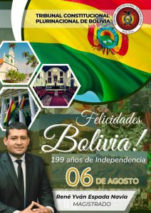 Lee más sobre el artículo SALUTACIÓN DEL MAGISTRADO RENÉ YVÁN ESPADA NAVÍA