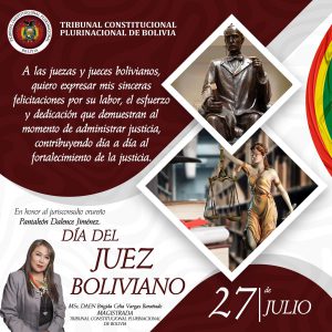 Lee más sobre el artículo DÍA DEL JUEZ BOLIVIANO
