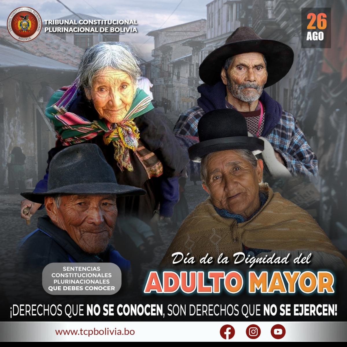En este momento estás viendo DÍA DE LA DIGNIDAD DEL ADULTO MAYOR, SENTENCIAS CONSTITUCIONALES PLURINACIONALES