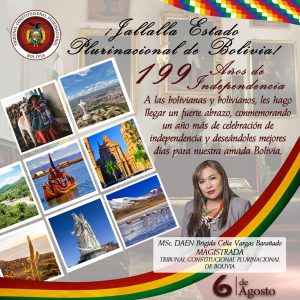 Lee más sobre el artículo SALUTACIÓN DE LA MAGISTRADA MSc. DAEN BRIGIDA CELIA VARGAS BARAÑADO