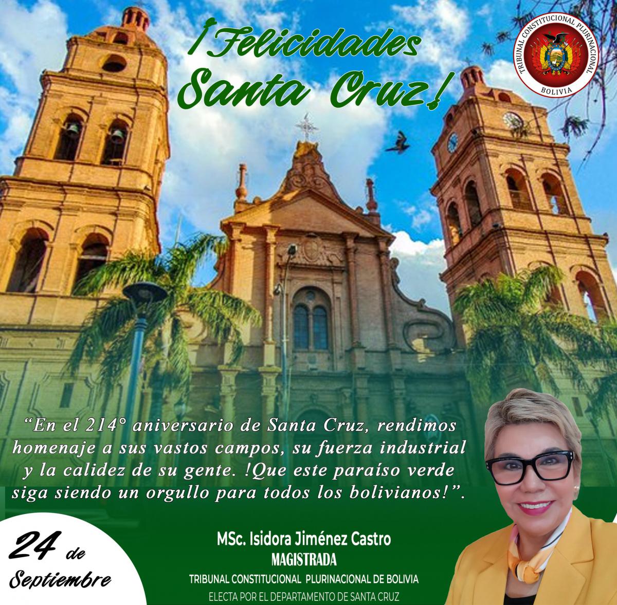 En este momento estás viendo 214 AÑOS DE CONMEMORACIÓN DE LA GESTA LIBERTARIA DE SANTA CRUZ