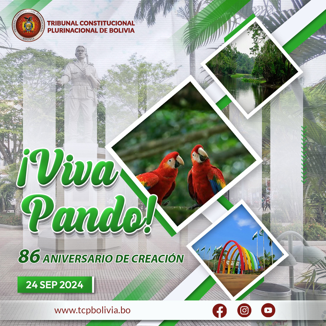 En este momento estás viendo HOMENAJE AL DEPARTAMENTO DE PANDO EN SU 86 ANIVERSARIO DE CREACIÓN