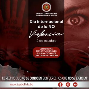 Lee más sobre el artículo DÍA INTERNACIONAL DE LA NO VIOLENCIA