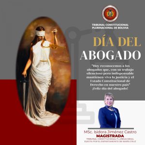 Lee más sobre el artículo SALUTACIÓN DE LA MAGISTRADA MSc. KAREM LORENA GALLARDO SEJAS