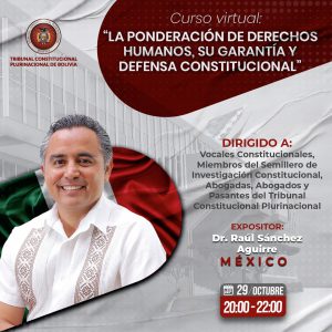 Lee más sobre el artículo EL TCP REALIZA EL CURSO VIRTUAL: “LA PONDERACIÓN DE DERECHOS HUMANOS, SU GARANTÍA Y DEFENSA CONSTITUCIONAL”