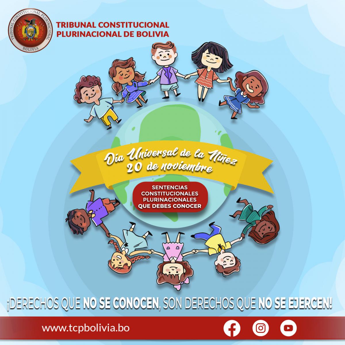 En este momento estás viendo DÍA MUNDIAL DE LA NIÑEZ, SENTENCIAS CONSTITUCIONALES PLURINACIONAL