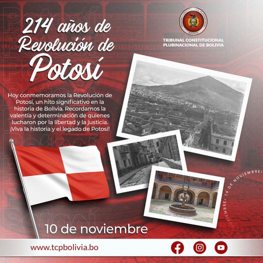 En este momento estás viendo HOMENAJE A LOS 214 AÑOS DE LA GESTA LIBERTARIA DEL DEPARTAMENTO DE POTOSÍ
