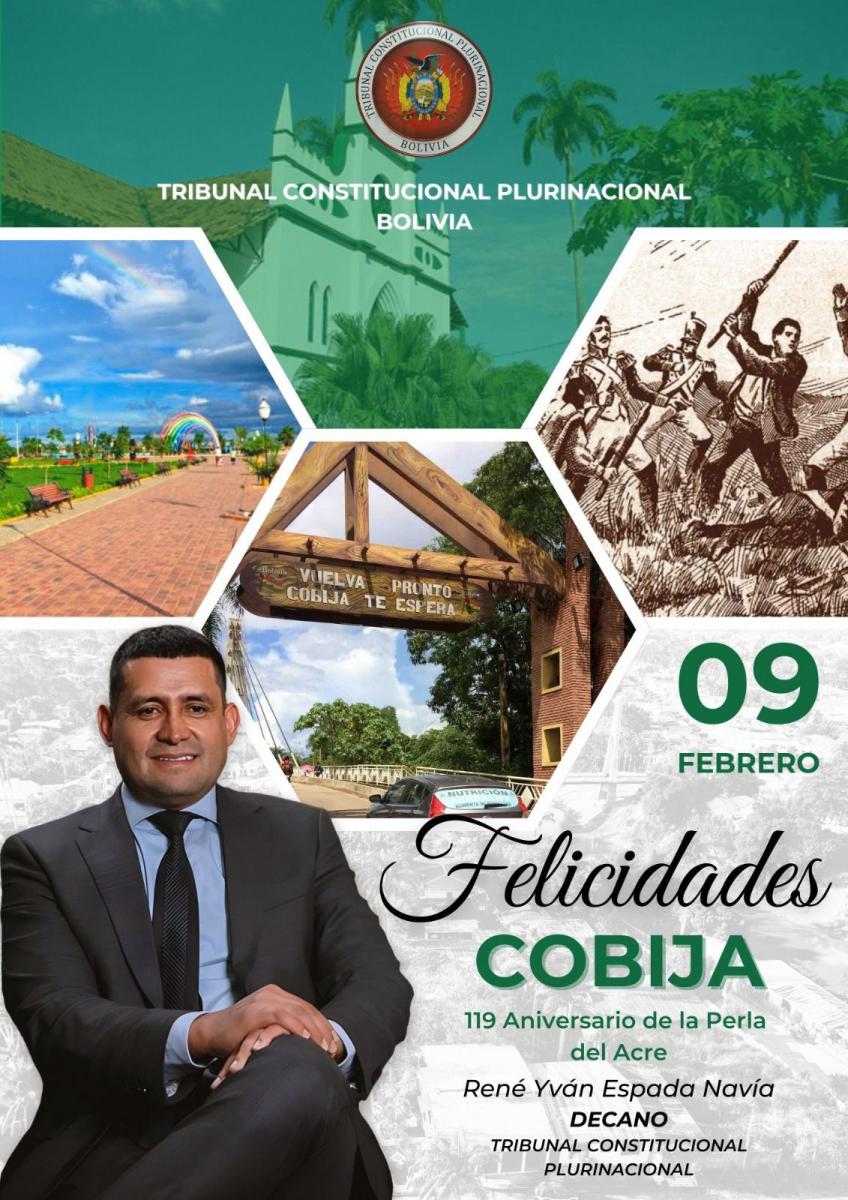 En este momento estás viendo FELICIDADES COBIJA