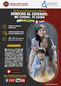 Lee más sobre el artículo 𝑬𝒍 𝑪𝒐𝒎𝒊𝒕é 𝒅𝒆 𝑮é𝒏𝒆𝒓𝒐 𝒅𝒆𝒍 Ó𝒓𝒈𝒂𝒏𝒐 𝑱𝒖𝒅𝒊𝒄𝒊𝒂𝒍 𝒚 𝒆𝒍 𝑻𝒓𝒊𝒃𝒖𝒏𝒂𝒍 𝑪𝒐𝒏𝒔𝒕𝒊𝒕𝒖𝒄𝒊𝒐𝒏𝒂𝒍 𝑷𝒍𝒖𝒓𝒊𝒏𝒂𝒄𝒊𝒐𝒏𝒂𝒍 𝒅𝒆 𝑩𝒐𝒍𝒊𝒗𝒊𝒂, tiene el agrado de invitarle al 𝗖𝗨𝗔𝗥𝗧𝗢 𝗦𝗜𝗠𝗣𝗢𝗦𝗜𝗢 𝗜𝗡𝗧𝗘𝗥𝗡𝗔𝗖𝗜𝗢𝗡𝗔𝗟 𝗗𝗘 𝗚É𝗡𝗘𝗥𝗢, “𝗗𝗘𝗥𝗘𝗖𝗛𝗢 𝗔𝗟 𝗖𝗨𝗜𝗗𝗔𝗗𝗢: 𝗠𝗘 𝗖𝗨𝗜𝗗𝗔𝗦, 𝗧𝗘 𝗖𝗨𝗜𝗗𝗢”.