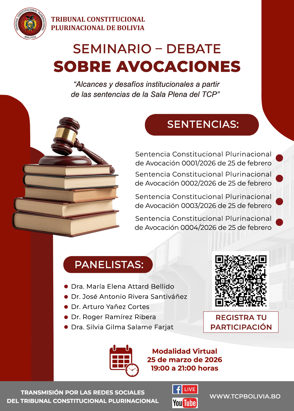 En este momento estás viendo SEMINARIO – DEBATE SOBRE AVOCACIONES