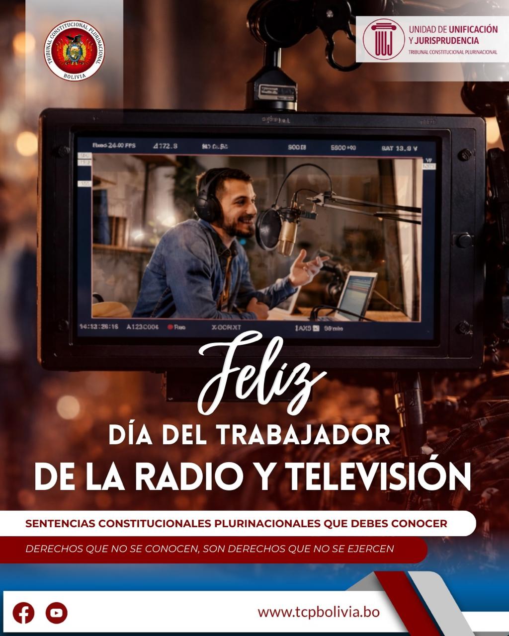 En este momento estás viendo FELIZ DÍA DEL TRABAJADOR DE LA RADIO Y TELEVISIÓN