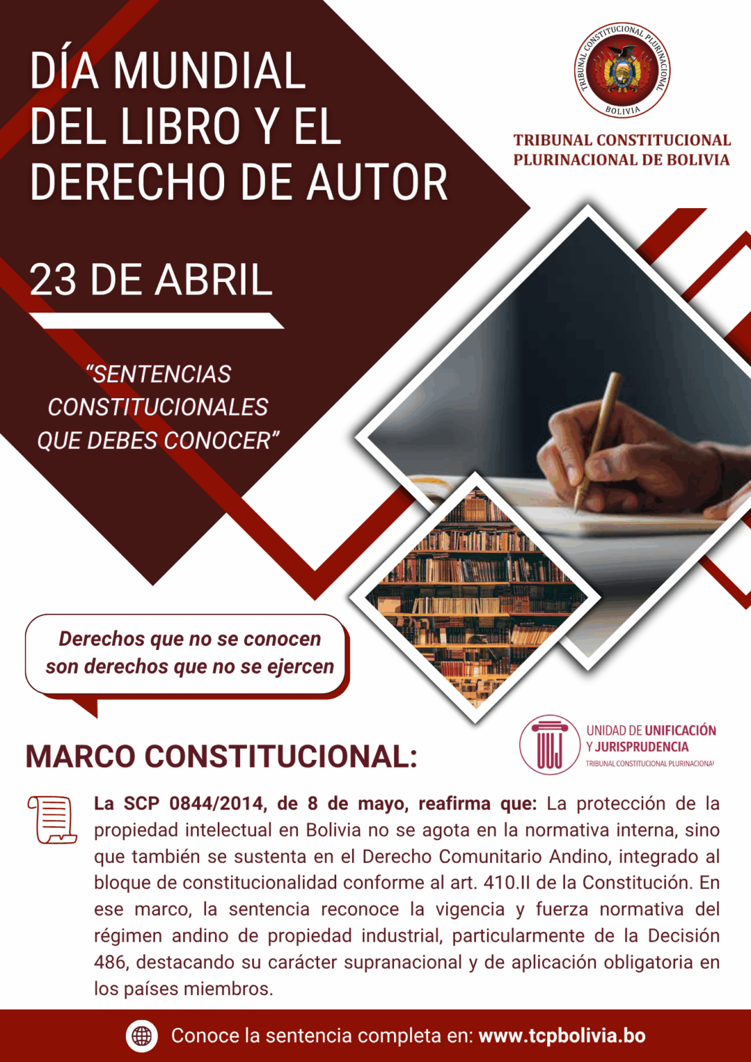 DÍA MUNDIAL DEL LIBRO Y EL DERECHO DE AUTOR – .:: Tribunal ...
