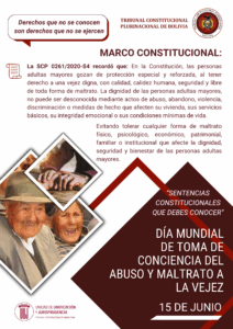 Lee más sobre el artículo DÍA MUNDIAL DE TOMA DE CONCIENCIA DEL ABUSO Y MALTRATO EN LA VEJEZ