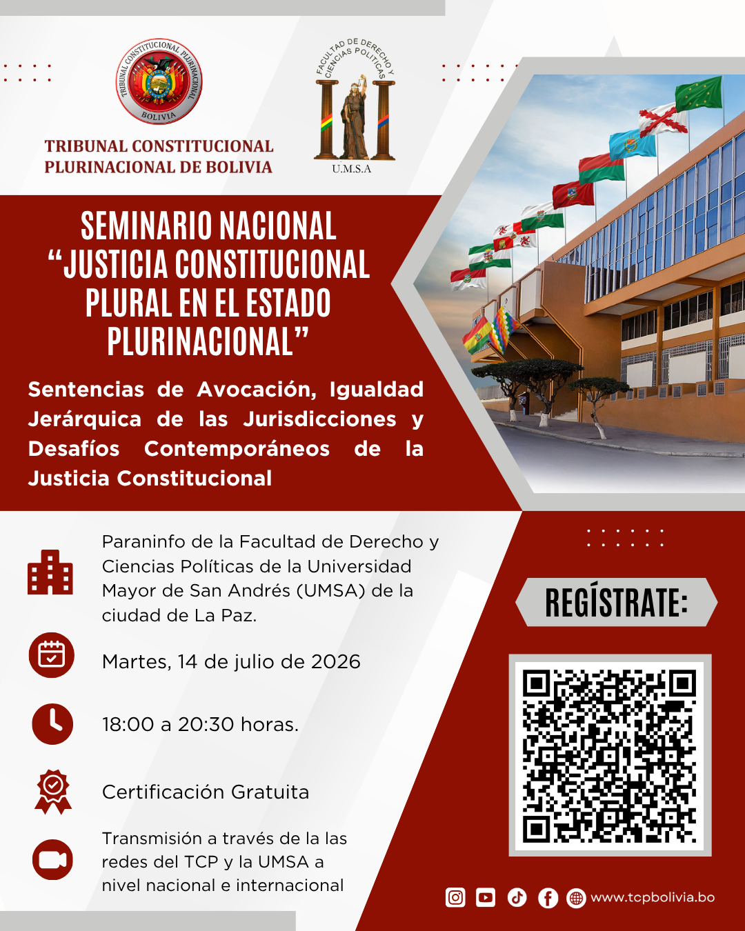 En este momento estás viendo Seminario Nacional «Justicia Constitucional Plural en el Estado Plurinacional», un espacio de reflexión y análisis sobre las sentencias de avocación, la igualdad jerárquica de las jurisdicciones y los desafíos contemporáneos de la justicia constitucional.